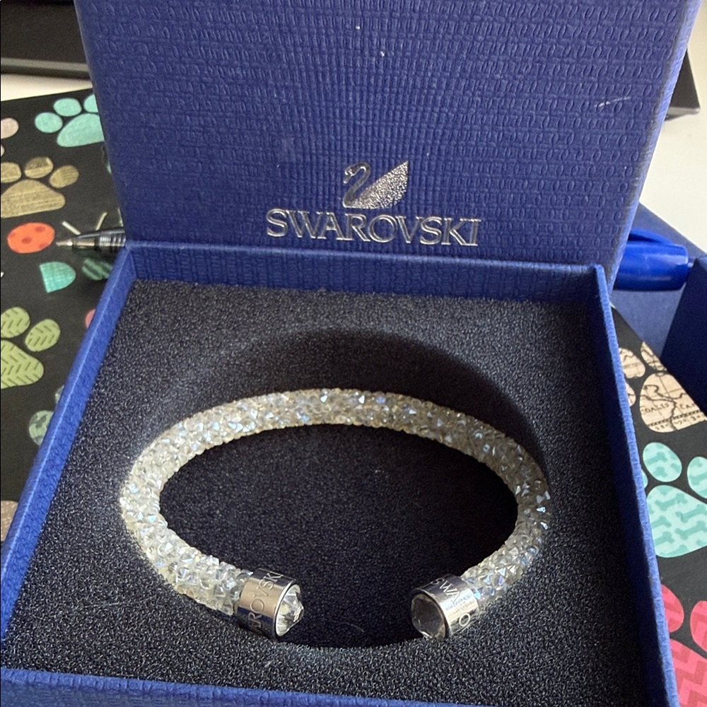 Swarovski Clear Crystal Sparkle Tube Bracelet